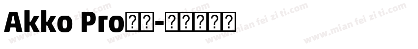 Akko Pro字体字体转换